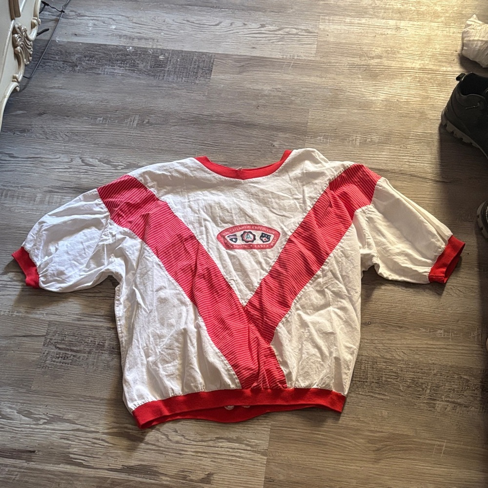 Vintage 80s Hot Stuff Athletic Top